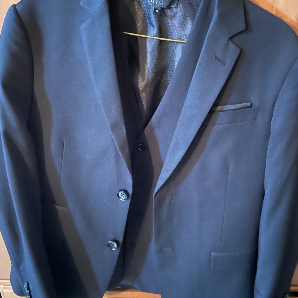 Boy’s black Blazer and Vest Set